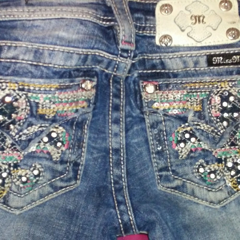 Girls skinny MISS ME jeans sz 7